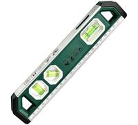 Professional Magnetic Level 23cm ABS Housing with Aluminum Reinforcement - 3 Vial for spirit Tool for Builders(A)