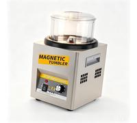 Professional Magnetic Tumbler Polisher, 185mm Jewelry Finisher 2000 RPM, Adjustable Direction Rust Remover for Precision Parts