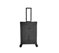 Professional Makeup Artist Manicure Lady's Big Suitcase Storage Travel Box Folding Carry-On Rolling Luggage-Bags Trolley Case(Black1)