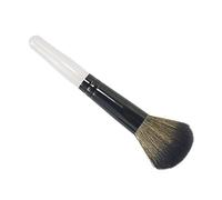 Professional Makeup Blending Brush Make-up Blush Powder Brush with Wooden Holder, pearl white