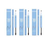 Professional Makeup Brow Pencil, Dual Ended with Brow Pencil and Brush，3pc
