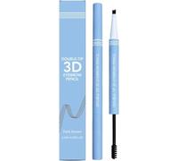 Professional Makeup Brow Pencil, Dual Ended with Brow Pencil and Brush, Waterproof & Smudge-Proof Formula, Precise Natural-Looking Brows for Daily Makeup (Light Brown)