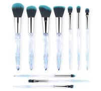 Professional Makeup Brush, Acrylic Diamond Handle Make Up Brushes Series for Full Face Foudation Blush Eyeshadow Concealers Powder Transparent Beauty Tools