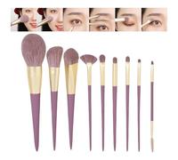 Professional Makeup Brush Collection, 9-Piece Facial Tool Set, Soft-Touch Brushes for Eyebrows, Eyelashes, and Lip Application, Ergonomic Non-Slip Design for Precise Cosmetic Blending
