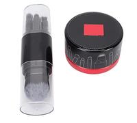 Professional Makeup Brush Set Mini Travel Powder Eye Shadows Brushes with Cleaning Box Portable Lightweight Compact Design for Women On The Go Nylon Bristles ABS Tube 5PCS