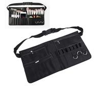 Professional Makeup Brush Waist Bag, Multiple Compartments with Mesh Pockets and Zippered Compartments, Makeup Artist Brush Belt for Hair Stylists, Photo Studios
