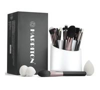 Professional Makeup Brushes Set 17PCS Beauty Tool Kits for Eye Face Foundation Blender Concealer Makeup Brush With Rotating Turnable Holder