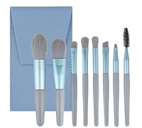 Professional Makeup Brushes Set Mini Make up Brushes 8Pcs Portable Make up Set Premium Makeup Brushes Kits with PU Leather Bag Foundation Powder Cosmetic Brush Blush Blending Eyeshadow Brushes Sets