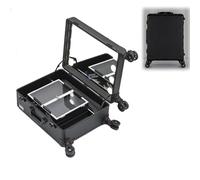 Professional Makeup Case Large Empty Cosmetic nizer with Shoulder Strap Beauty and Nail Storage Ideal for Artists and Stylists (Size: C)