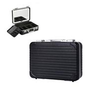 Professional Makeup Case with Adjustable LED Warm Lights,Makeup Case with Adjustable Compartment，Aluminum Makeup Case with Combination Lock Travel Makeup Bag