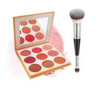 Professional Makeup Cream Contour Palette, MKNZOME 6 Colours Concearler Full Coverage & Makeup Brush Set Contour Concearler Palette Contouring Face Make Up Gift for Women Girls