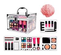 Professional Makeup Kit | Portable Makeup Pack - Eyeshadow Blush Brush Train Cases For Tween Travel Theater Wedding Daily Bridal Halloween