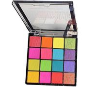 Professional Makeup Palette, 16 Colours Glitter Eyeshadow, Glitter Eyeshadow Collection, Rainbow Shades, Blue Pink Purple Green Yellow Orange Red Eye Shadow Pallets for Women