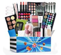 Professional Makeup Set - 24 Beautician Travel Full Makeup Kit | Multipurpose Makeup Starter Bundle | Adults Makeup Kit for Girls | Men Women Cosmetics Set | Makeup Artist Supplies Eyeshadow Set
