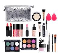 Professional Makeup Set,MKNZOME Cosmetic Make Up Starter Kit With Makeup Bag Portable Travel Make-up Palette Birthday Xmas Gift Set Full Sizes Eyeshadow Foundation Lip Gloss for Teenage & Adults