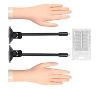 Professional Manicure Training Hand With Detachable Nails Plates And Ergonomic Design For Beginners Realistic Hand Model For Nail Design