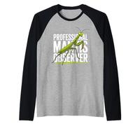 Professional Mantis Observer Bug Enthusiast Funny Nature Raglan Baseball Tee