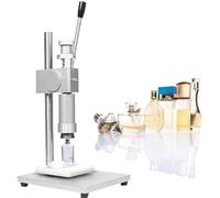 Professional Manual Bottle Capper, 2-in-1 Aluminum Perfume Capping Machine with Positioning Plate, 13-20mm Compatible, Ideal for Home or Small Business Use