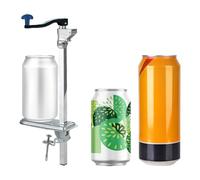 Professional Manual Can Opener Heavy Duty Stainless Steel Adjustable Bench Top Tool for Big Tall Cans in Restaurants Silver 75cm/29.5in