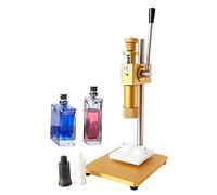 Professional Manual Crimper Sealing Machine for 13-22mm Bottle Caps, Adjustable Height Capper Tool for Chemical, Perfume & Essential Oil - 17mm Size