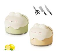 Professional Manual Knife Sharpener, Cartoon Image Knife Sharpeners, Suction Cup on the Bottom, Hands-Free Safety Design, Suitable for Kitchen Knives, Fruit Knives, Scissors and Other Knives