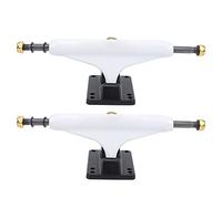 Professional Maple Skateboard Bracket Longboard Stand 2PCS Set Aluminum Mg Alloy Sturdy Durable Lightweight for Outdoor Sports Skateboarding Black Blue White Red 20cm 750g (Black) (Blue) (White)