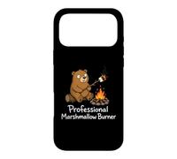 Professional Marshmallow Burner Funny Camping Bear Case for iPhone 17 Pro Max