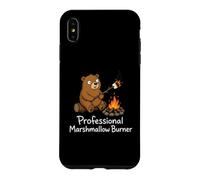 Professional Marshmallow Burner Funny Camping Bear Case for iPhone XS Max