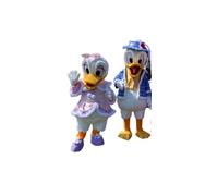 Professional Mascot Costume Set, Donald and Daisy Duck Characters, Full-Body Plush Costumes