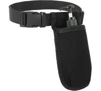 Professional Massage Bottle Bag, Massage Lotion Oil Waist Holder Organizer with Adjustable Belt, Black