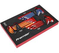 Sealey Allen Key Hex Set Premier Master AK7179 – 27pc Foam Module Tray