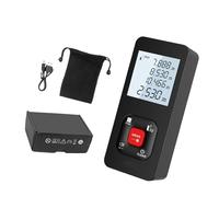 Professional Measuring Instrument Tool High Accuracy ±2mm Error Multiple Functions Backlit Screen ABS Materials Continuous Measurement Mode Lasers Meter