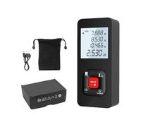 Professional Measuring Instrument Tool High Accuracy ±2mm Error Multiple Functions Backlit Screen ABS Materials Continuous Measurement Mode Lasers Meter