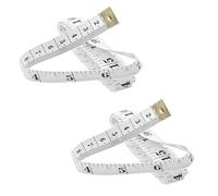 Professional Measuring Tape, 150 cm/60 inches, Double-Sided, Flexible for Sewing, Tailoring and Body Measurements, 2-Pack