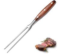 Professional Meat Carving Tool, 11.61 Inch Heavy Duty Barbecue Utensil with Ergonomic Wood Handle. Ideal for Effortless Slicing of Turkey, Prime Rib, Roasts, and Ham