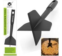 PROFESSIONAL MEAT CHOPPER TOOL - 70% Faster Than Spatula! Transform Hamburger Ground Beef into Perfect Tacos & Chili - Ergonomic Separator Smasher, Dishwasher Safe, Nylon Non-Scratch for All Cookware