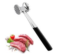 Professional Meat Tenderizer Hammer,Stainless Steel Solid Meat Tenderizer Hammer with Anti-Slip Handle, Double-Sided Convex Nail Face,Good Grips,One-Piece Handle, for Steak, Chicken, Poultry