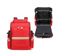 Professional Medical Bag Empty First Aid Backpack, Tactical Medical Bag with Reflective,Large Emergency First Responder Trauma Bag,for Camping Hiking Daycare Outdoors(Red,65x35x50cm)