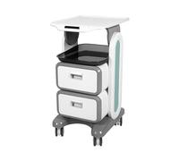 Professional Medical Trolley Cart Utility Cart with Wheels, Rolling Utility Carts, Hospital Ultrasound Cart, Beauty Salon Storage Cart for Estheticians, Mobile Utility Cart for Dental Clicnic, Lab (S