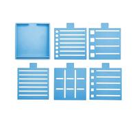 Professional Memo Pad Stencil Template Systems for Sticky Note Includes Base and Stencils for Efficient Organization Sticky Note Template