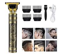 Professional Men's Hair Clipper, Beard Trimmer, Men's Hair Trimmer, USB Rechargeable Portable Electric Shaver Beard, Suitable for Adults and Barbers