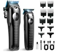 Professional Men's Hair Trimmer Set, Hair Trimmer, Care Sets, Beard Trimmer, Hair Trimmer, T-shaped Trimmer Head, Precision Trimmer, Hairdresser, Razor, IPX7 Waterproof Men
