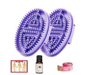 Professional Meridian Brush, 2pcs Relieve Muscle Fatigues Massage Brushes, Beauty Salon Meridian Comb, for Relaxation and Improved Circulation, 5.91x3.94 Inches