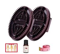 Professional Meridian Brush - Massage Brush 15 x 10 cm, Pressure Brushes, Scrubber | Massage Brushes with Ergonomic Handle, Deep Tissue Relaxation, Stimulation and Use