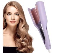 Professional Mermaid Waver - Triple Barrel Crimping Iron, Instant Beachy Wave Maker, High Heat Rapid Styler, Anti Scald Ionic Wand | for Long Medium Short Hair Thick Thin Fine Texture Women Girl Gift