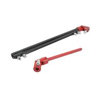Professional Metal Double Drive Shaft Pedal Link Bar Replacement - Connecting Rod for Double Pedal Kit, Drive Shaft Pedal Bar, Kit Accessory (Black)