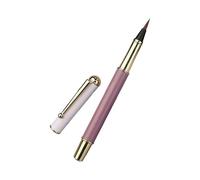 Professional Metal Fountains Pen Calligraph Brush with Flexible Tip for Detailed Inks Work Wolf Hair Small Regular Script Pen