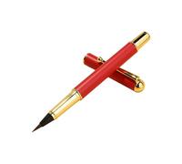 Professional Metal Fountains Pen Calligraph Brush with Flexible Tip for Detailed Inks Work Wolf Hair Small Regular Script Pen