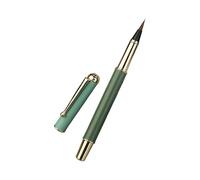 Professional Metal Fountains Pen Calligraph Brush with Flexible Tip for Detailed Inks Work Wolf Hair Small Regular Script Pen