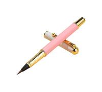 Professional Metal Fountains Pen Calligraph Brush with Flexible Tip for Detailed Inks Work Wolf Hair Small Regular Script Pen